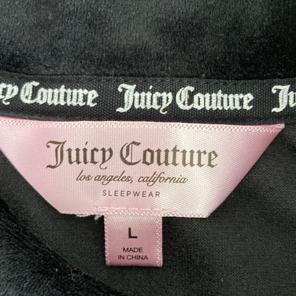NWOT Juicy Couture Black Sleeveless Velour Set - Picture 2 of 6